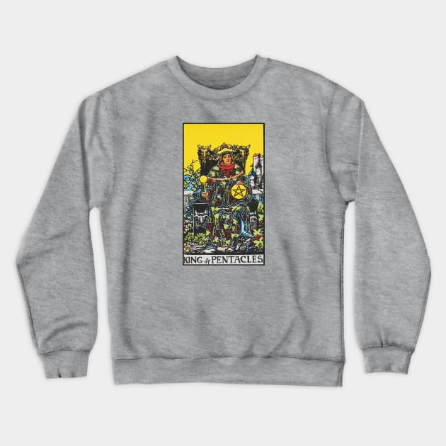 King of pentacles tarot card Crewneck Sweatshirt by Nate's World of Tees